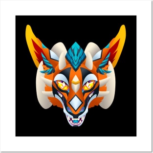 Sedona Desert Dutch Angel Dragon Cutout Bust Posters and Art